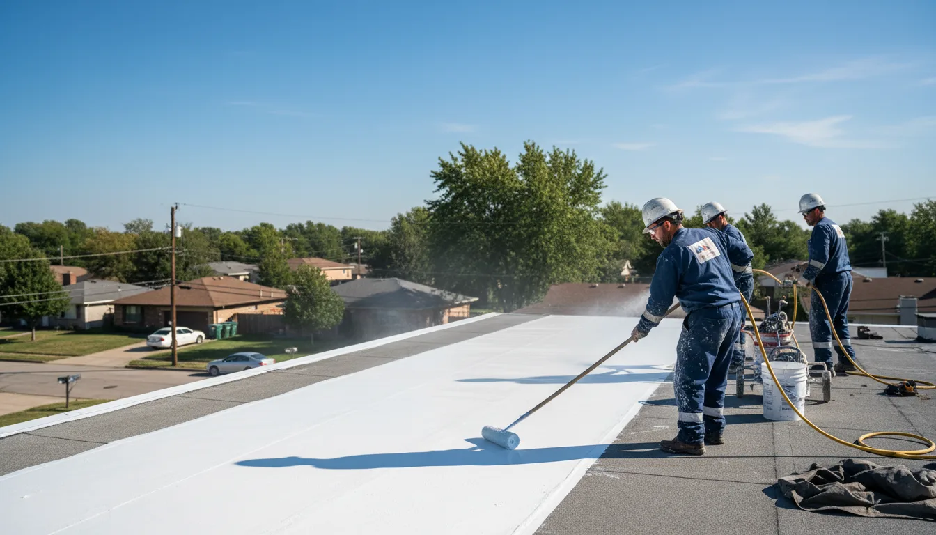 Commercial roof coating in Rivesville, WV near me
